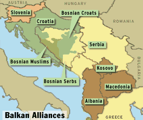 Yugoslavia map by Mark Bloch